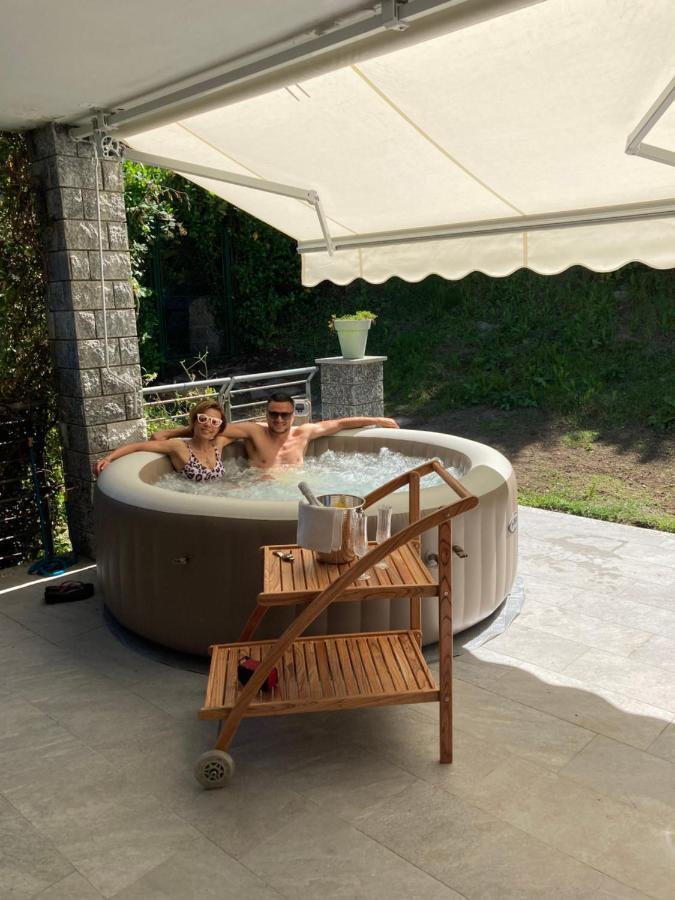 Armonie Del Lago - Lakeview Retreat With Private Garden, Pool & Jacuzzi Baveno Exterior foto